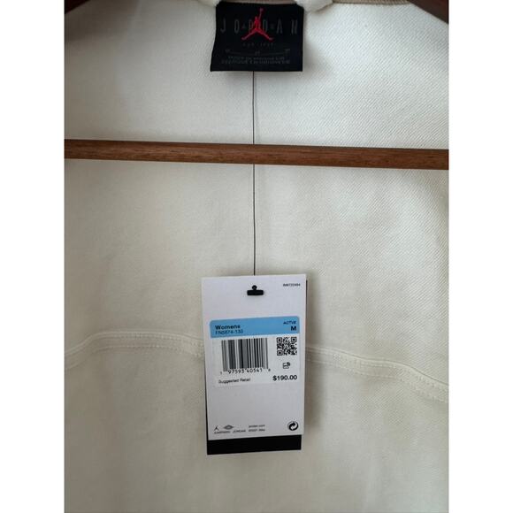 Air Jordan NWT Women's Creme Ivory Utility Bomber Jacket Size Medium Fits S, L - Picture 16 of 16